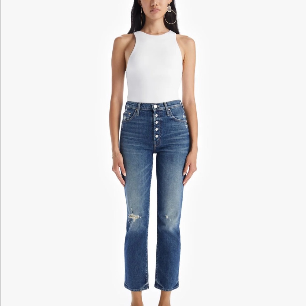 MOTHER‎ Superior Jeans The Pixie Tomcat Ankle in Born To Bite size 27